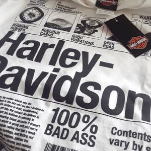 Harley-Davidson TShirt 100% BADASS Palm Beach LG